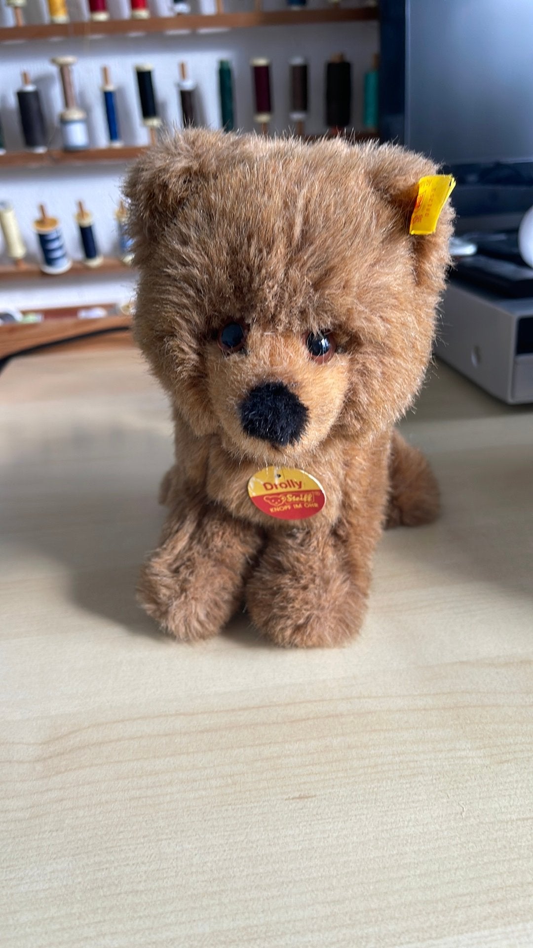 Steiff Beer Drolly, Ophalen of Verzenden, Zo goed als nieuw, Stoffen beer, Overige merken
