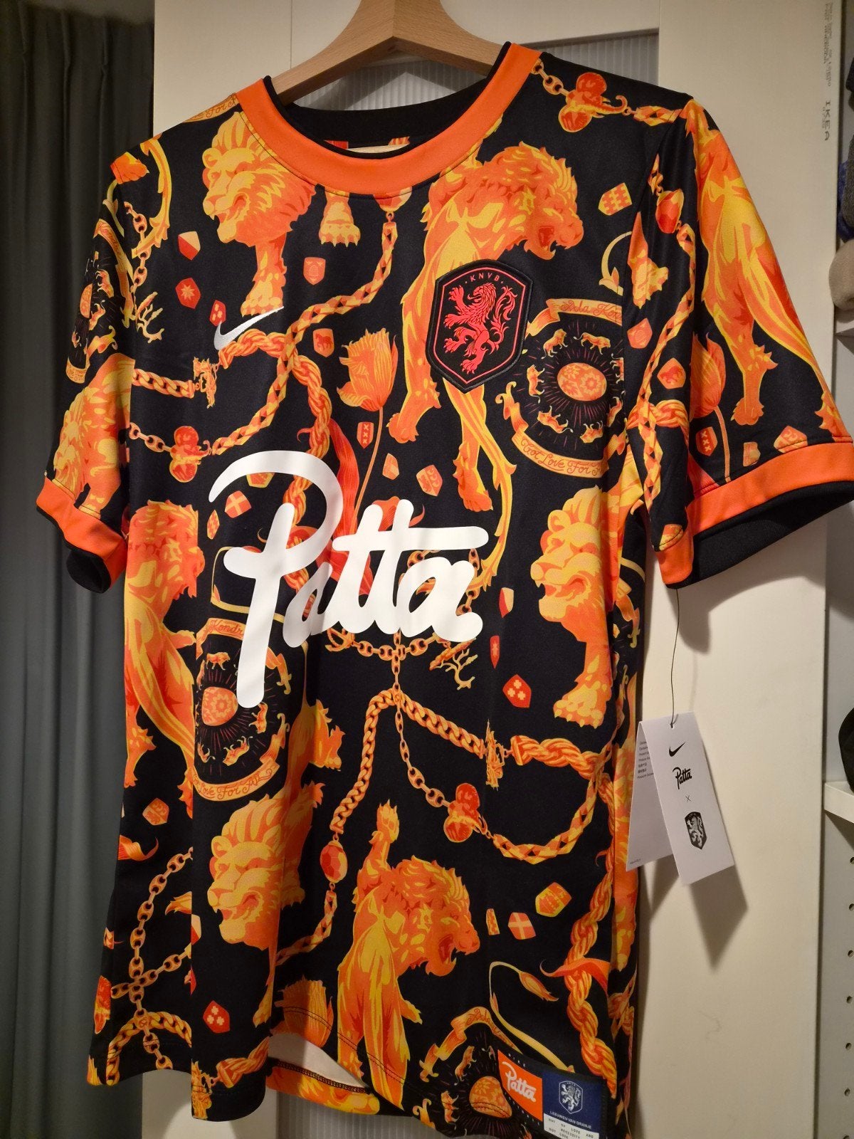 Patta x Nike KNVB Voetbalshirt - Maat M - Nieuw, Nike x Patta, Maat 48/50 (M), Zwart, Nieuw