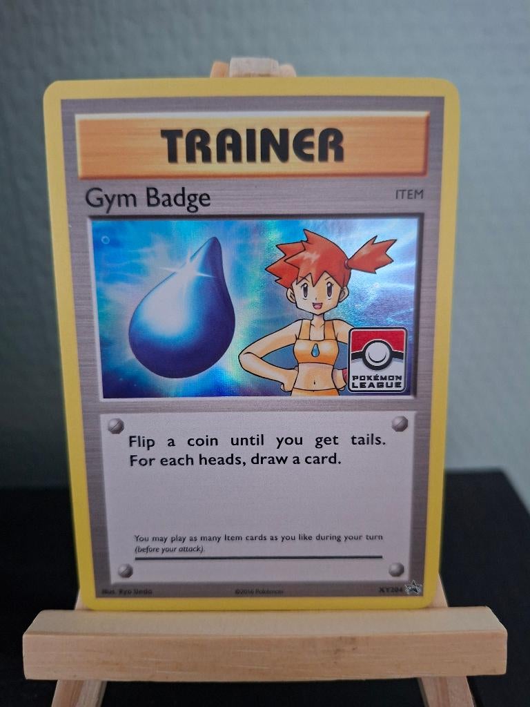 Pokemon : Gym Badge Misty (XYPR 204) XY Black Star Promo, Ophalen of Verzenden, Nieuw, Losse kaart