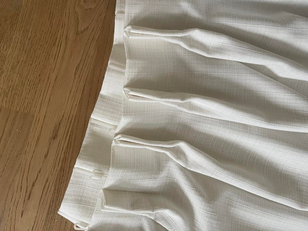 Set Off White gordijnen 120 x 187, kwaliteit, Huis en Inrichting, Ophalen of Verzenden, Zo goed als nieuw, 100 tot 150 cm, 150 tot 200 cm
