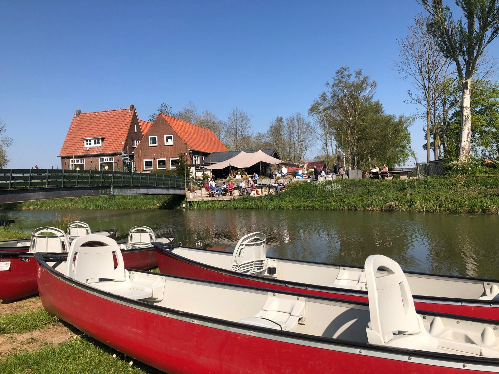 6x Pelican 14.6 Canadese kano's met peddels en zwemvesten, Ophalen, Gebruikt, Canadese kano of Open kano, Met peddels
