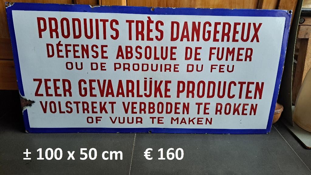 reclame emaille metaal karton blik borden olie blik, Verzamelen, Merken en Reclamevoorwerpen, Ophalen of Verzenden, Gebruikt, Reclamebord
