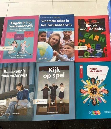 Diverse PABO studieboeken - Taal, Rekenen, Schriftkennis, Ophalen, Alpha, Gelezen, HBO