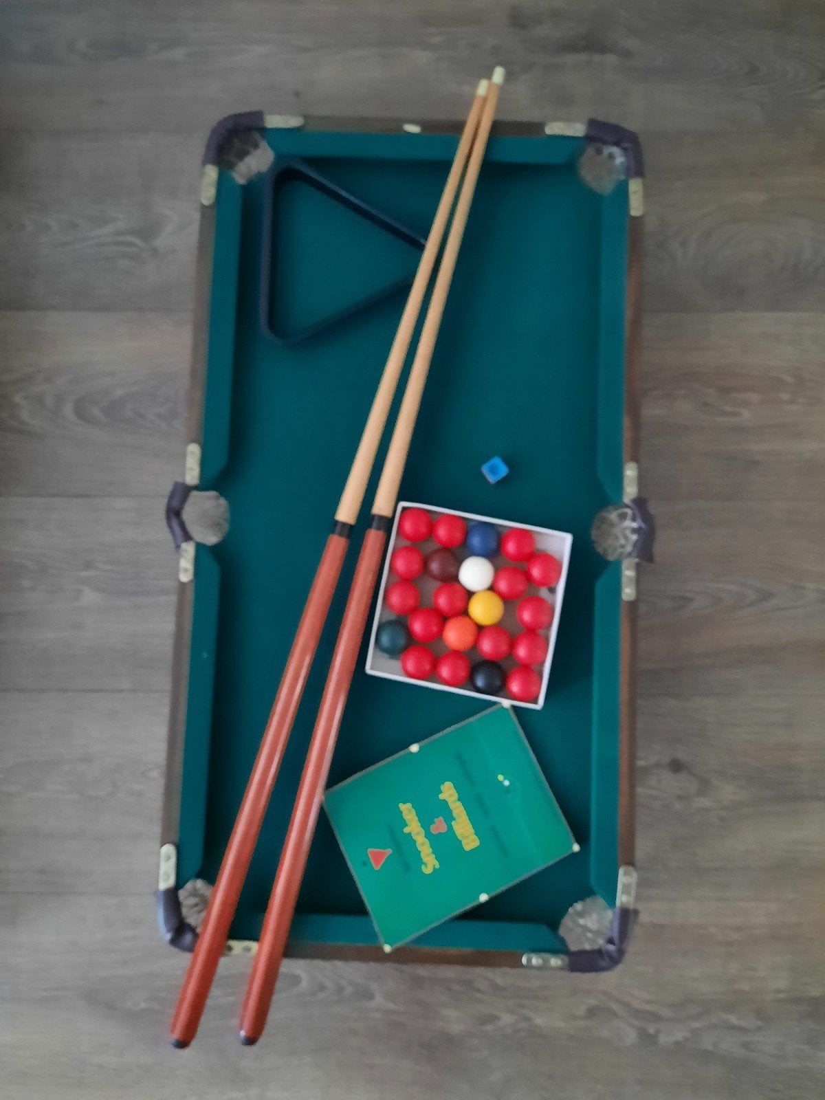 mini tafel snooker/ Pool biljarttafel met toebehoren, Ophalen, Biljarttafel