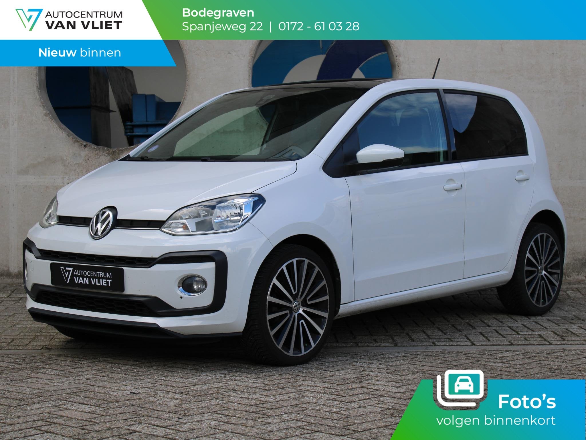 Volkswagen Up! 1.0 TSI BMT high up! | PANORAMSICH SCHUIFDAK, Auto's, Voorwielaandrijving, 12 maanden, Stof, Gebruikt