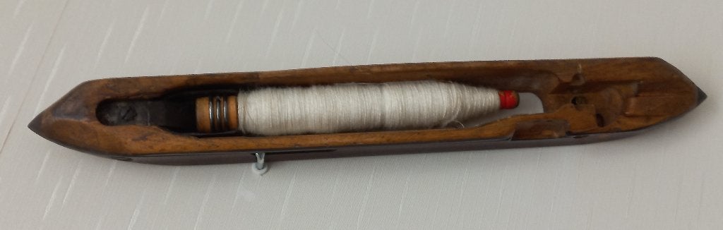 Schietspoel met garenklos,  antiek, Ophalen of Verzenden