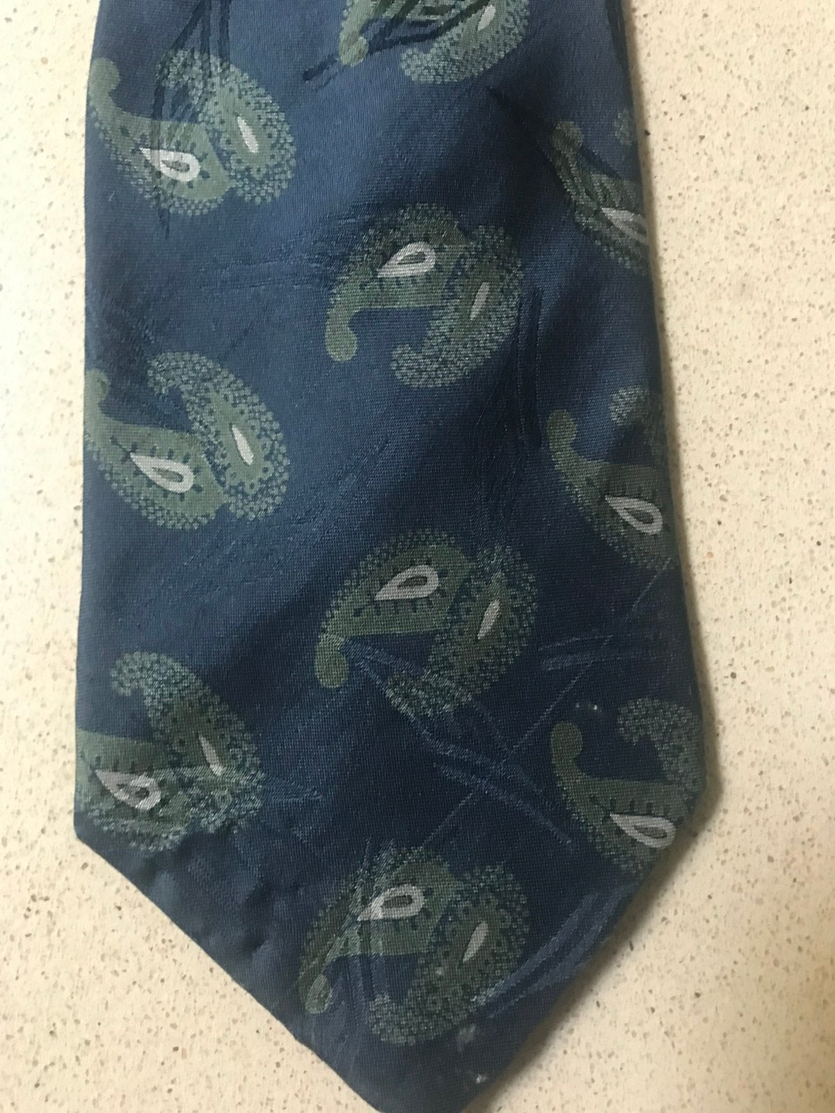 Galizia stropdas 100 % zijde, Kleding | Heren, Ophalen of Verzenden, Zo goed als nieuw, Blauw, Met patroon