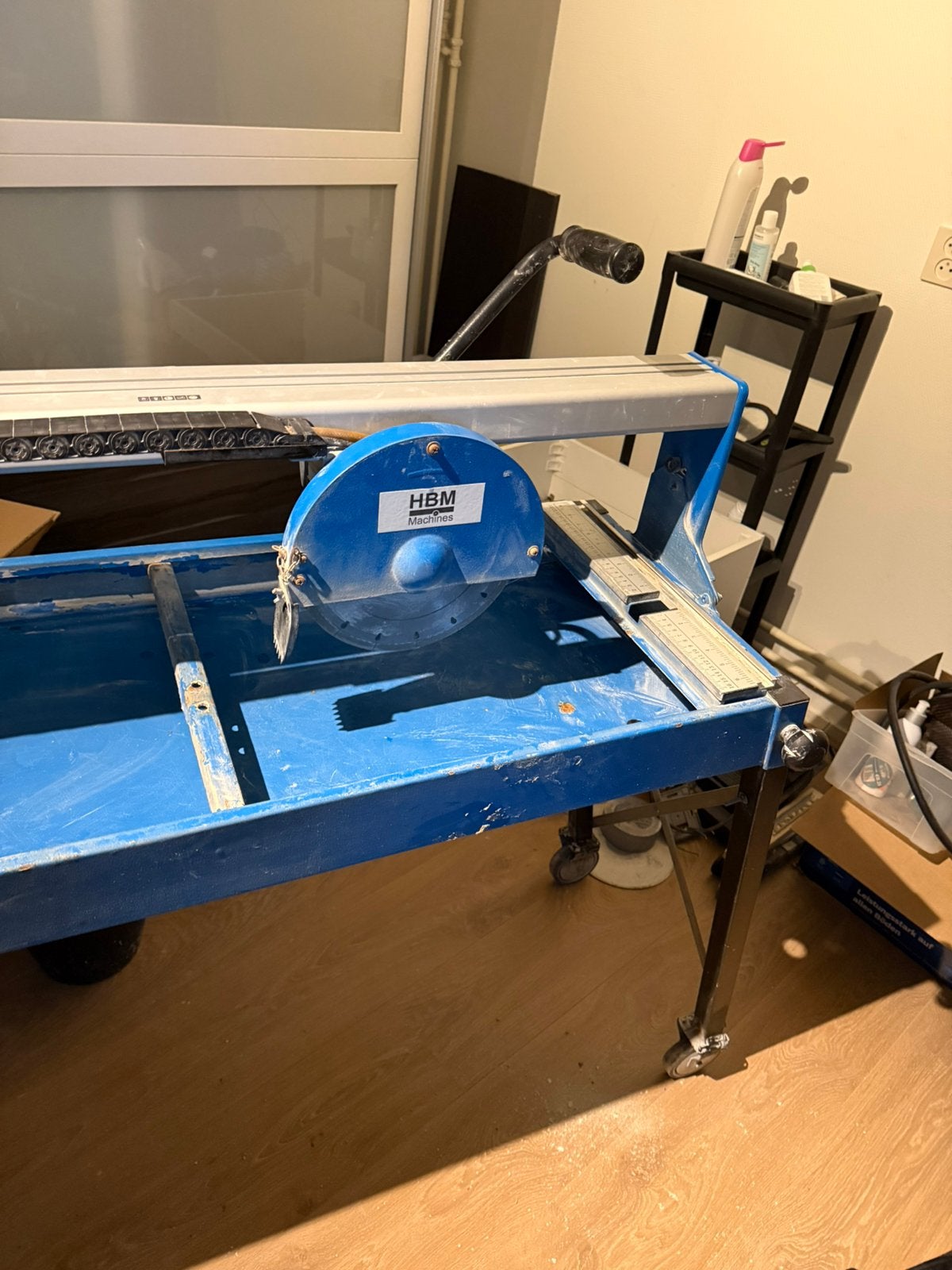 Tegelzaagmachine hbm, Ophalen of Verzenden, Gebruikt, 1200 watt of meer