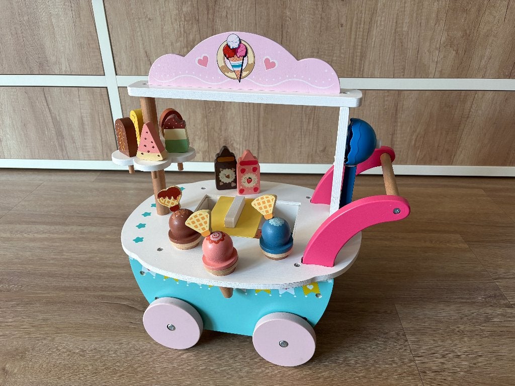 Houten ijscokar, Kinderen en Baby's, Ophalen, Zo goed als nieuw, Overige typen
