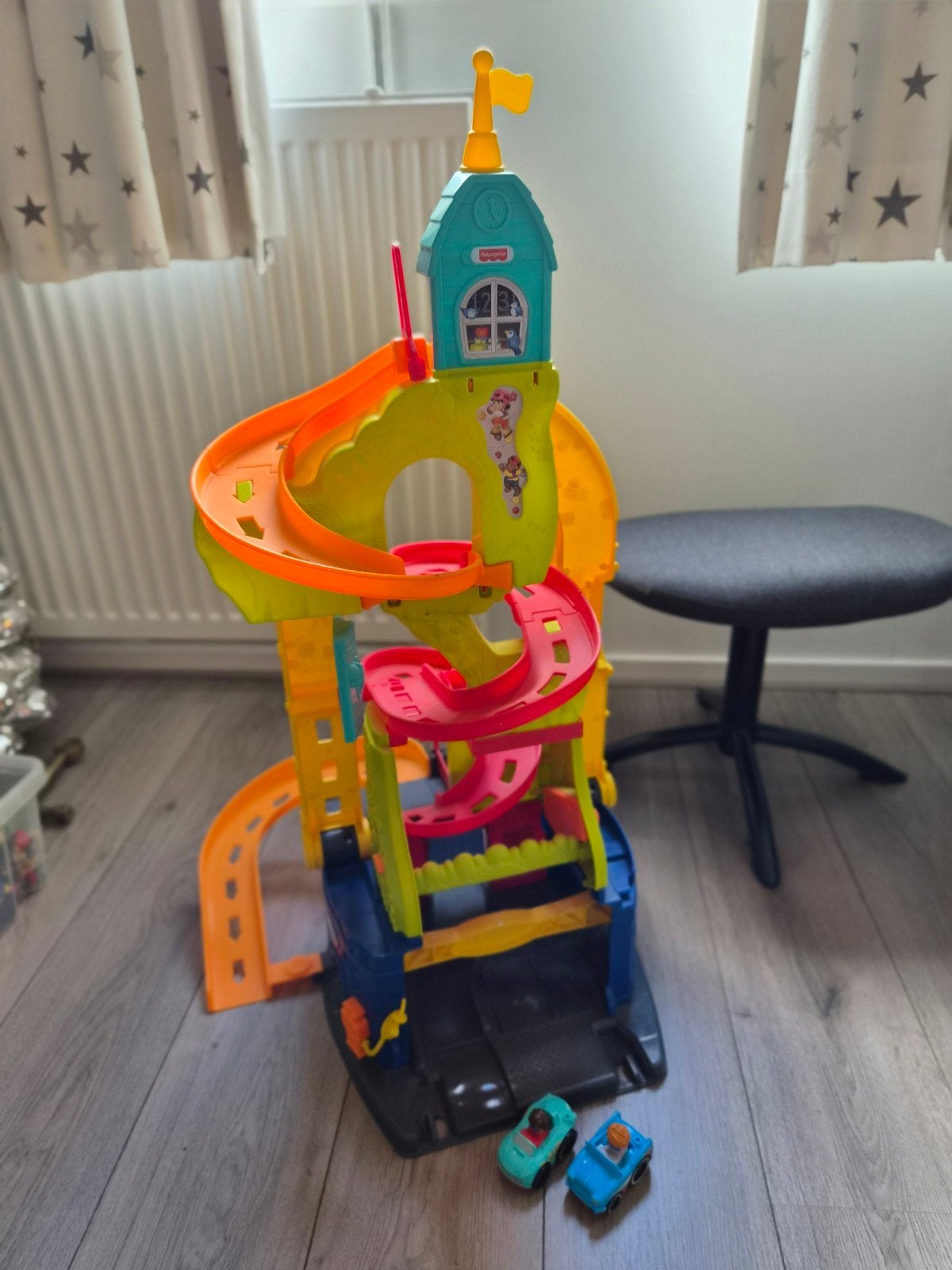 Fisher price garage, Kinderen en Baby's, Ophalen, Zo goed als nieuw, Speelset
