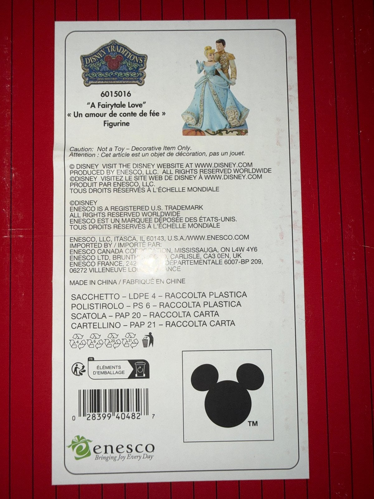 Disney Traditions "A Fairytale Love" Beeldje, Ophalen of Verzenden, Nieuw