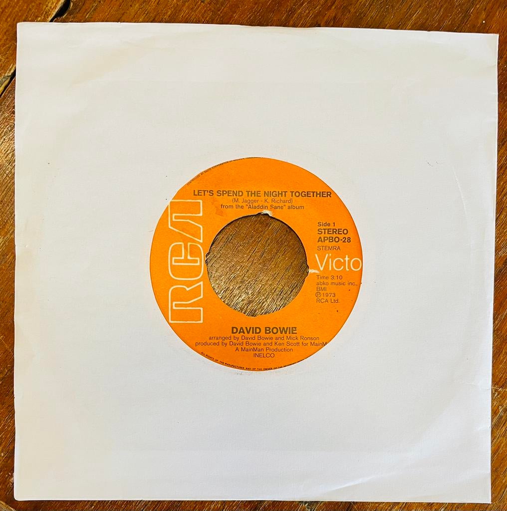 David Bowie Let’s Spent The Night Together, Originele persing, Ophalen of Verzenden, Gebruikt, 7 inch