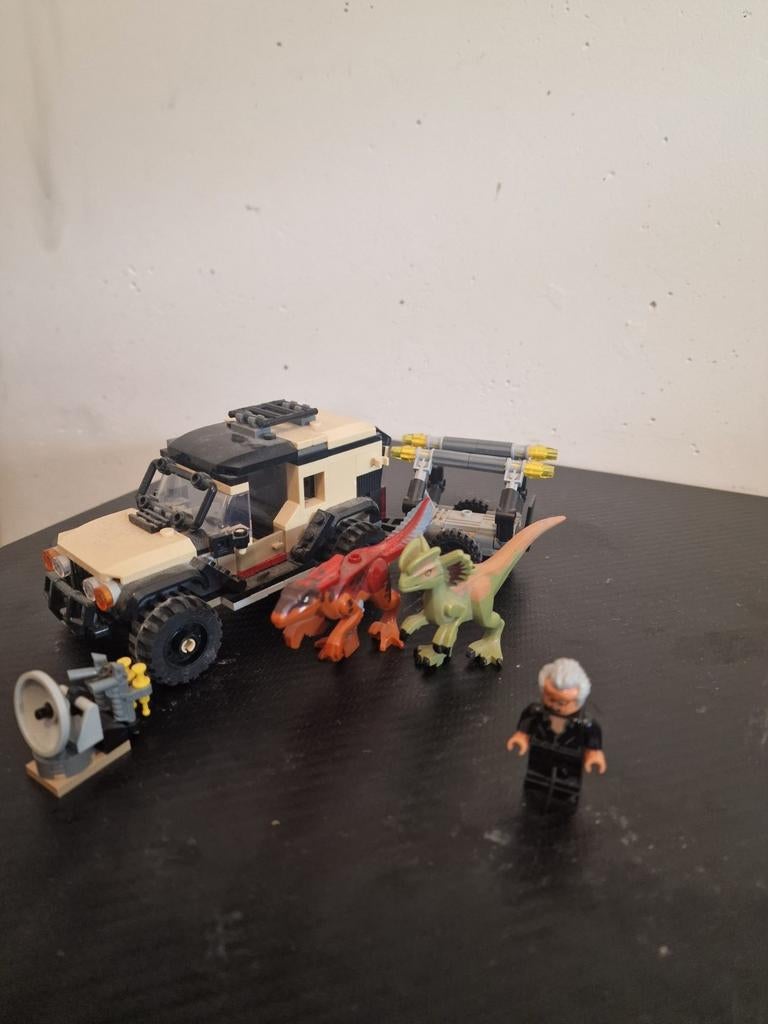 Lego Jurassic World 76951 Pyroraptor & Dilophosaurus Tr, Ophalen of Verzenden, Gebruikt, Complete set, Lego