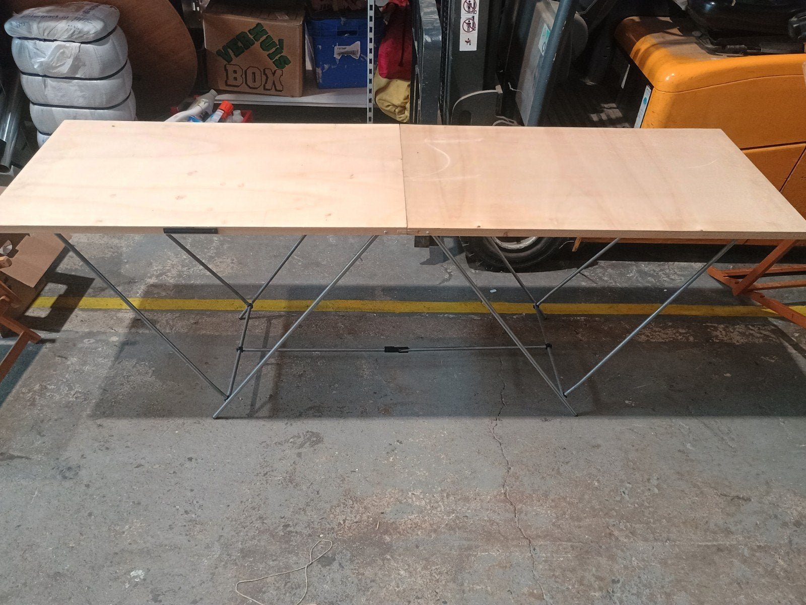 Vouwtafel/klaptafel, Ophalen