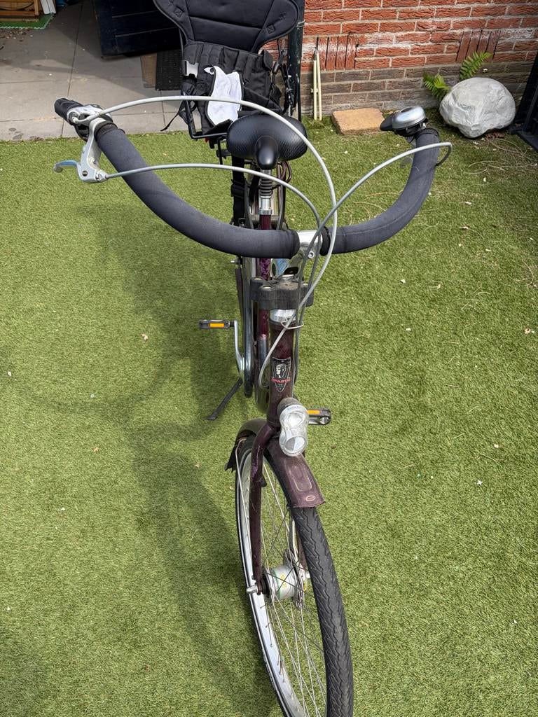 Te koop Sparta Amazone Dames mamafiets+voor-en achterzitje, Ophalen, Gebruikt, Minder dan 10 versnellingen, Gazelle