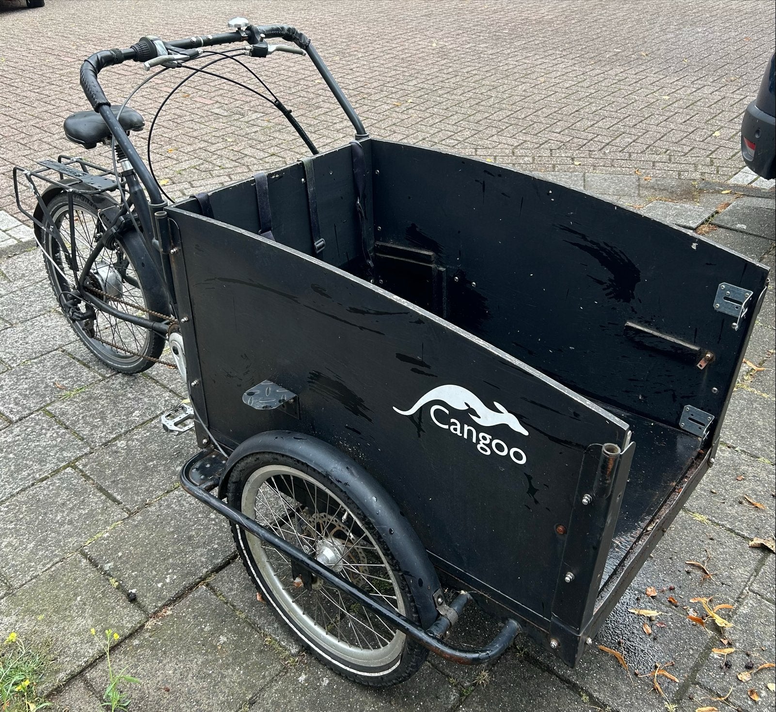 Cangoo bakfiets - Ideaal voor kinderen of goederen, Gebruikt, Velgrem, 2 kinderen, Ophalen