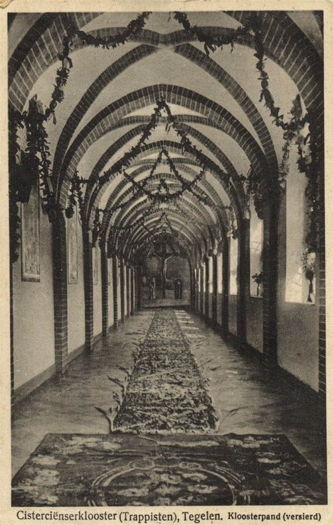 Cistercienserklooster, Tegelen. - 1929 gelopen, Ophalen of Verzenden, 1920 tot 1940, Gelopen, Limburg