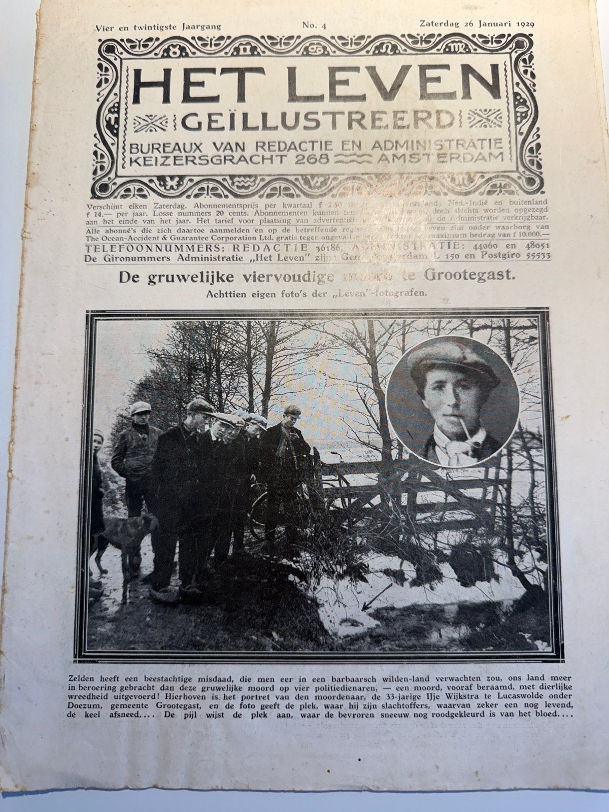 Het Leven Geïllustreerd - 26 januari 1929 - Zeldzaam!, Boeken, Ophalen of Verzenden, Gelezen, Overige typen