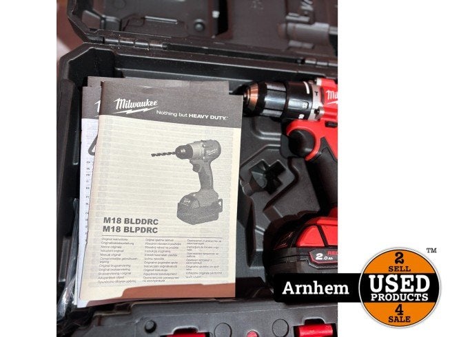 Milwaukee M18 BLPTRC Schroefboormachine Incl Accu 2ah, Milwaukee, Zo goed als nieuw, Support@milwaukee.com, Milwaukee Electric Tool Corporation, 13135 W. 
Lisbon Road, Brookfield, WI 53005
USA