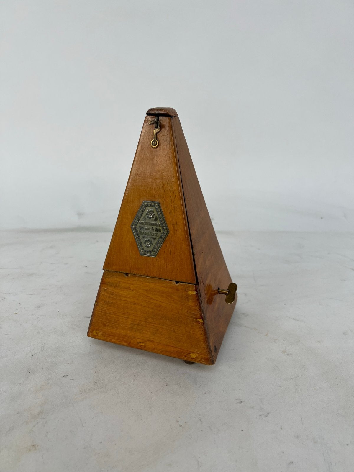 Antieke Metronoom Nach Maelzel - Houten Piramide Model, Ophalen of Verzenden, Gebruikt