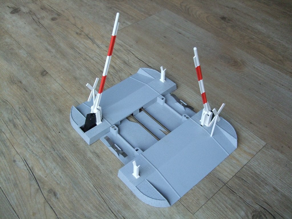 LGB spoorwegovergang, Hobby en Vrije tijd, Gelijkstroom, Rails, Ophalen of Verzenden, Zo goed als nieuw