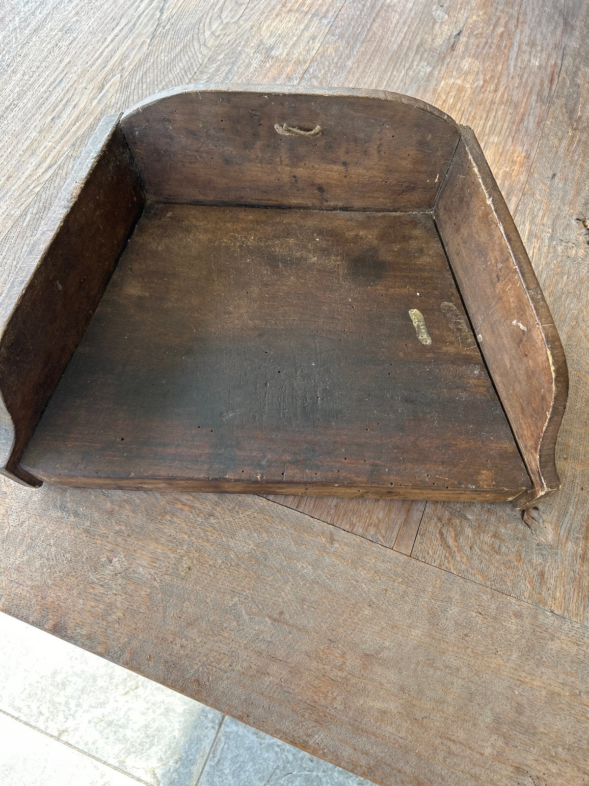 Antieke houten hakblok / snijplank, Ophalen of Verzenden