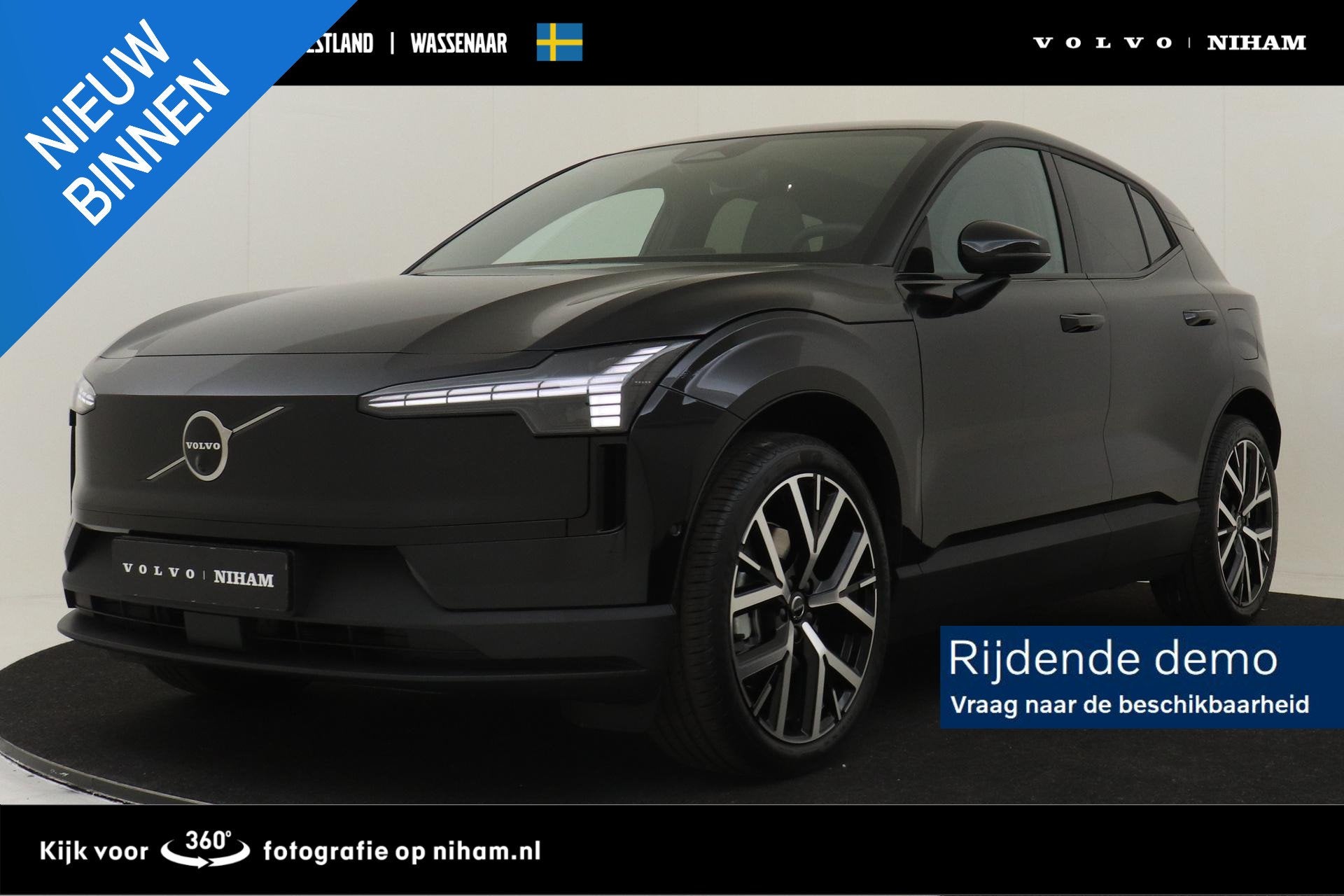 Volvo EX30 SINGLE MOTOR EXTENDED RANGE ULTRA 69 kWh -PANO.DA, Auto's, Volvo, Automaat, Zwart, Origineel Nederlands, SUV of Terreinwagen