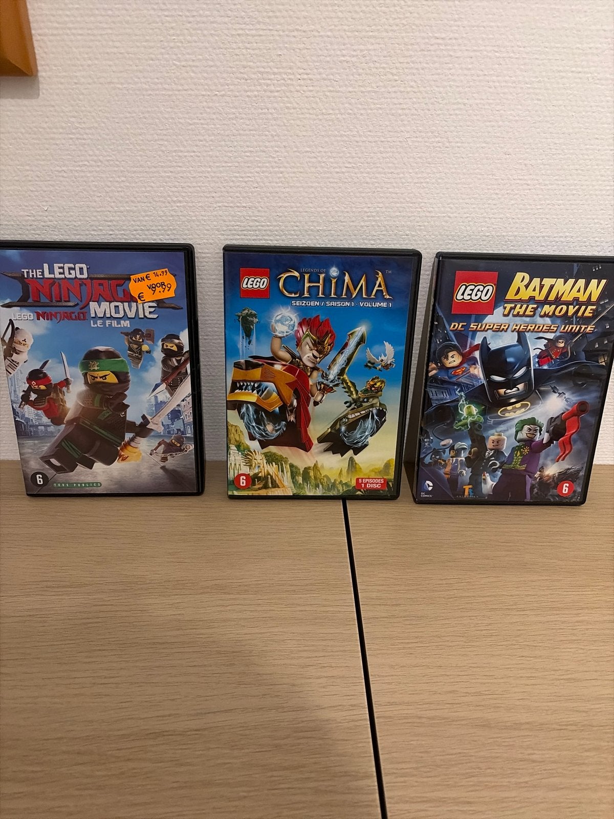 Lego DVD Collectie: Ninjago, Chima, Batman Films, Gebruikt, Animatie, Verzamelbox, Nederlands