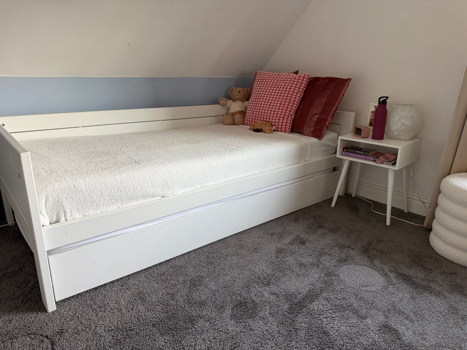Lifetime Kidsrooms Bed 90x200 met Uitschuifbaar Logeerbed, Huis en Inrichting, Slaapkamer | Bedden, Ophalen, 90 cm, Eenpersoons