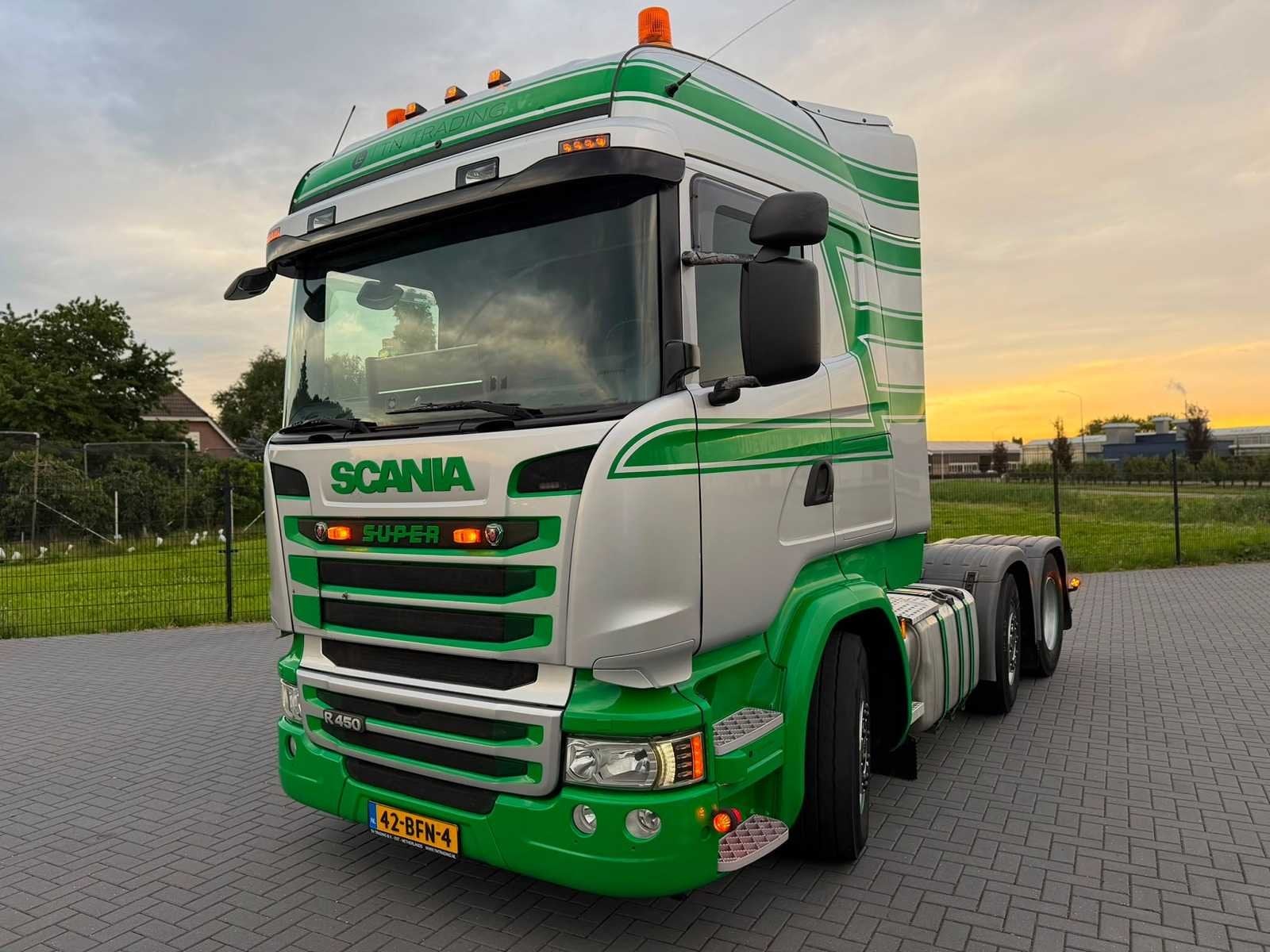 Scania - R450 - Vollucht - Gestuurde voorloper - Vrachtwagen, Euro 6, Scania, Overige brandstoffen, Bedrijf
