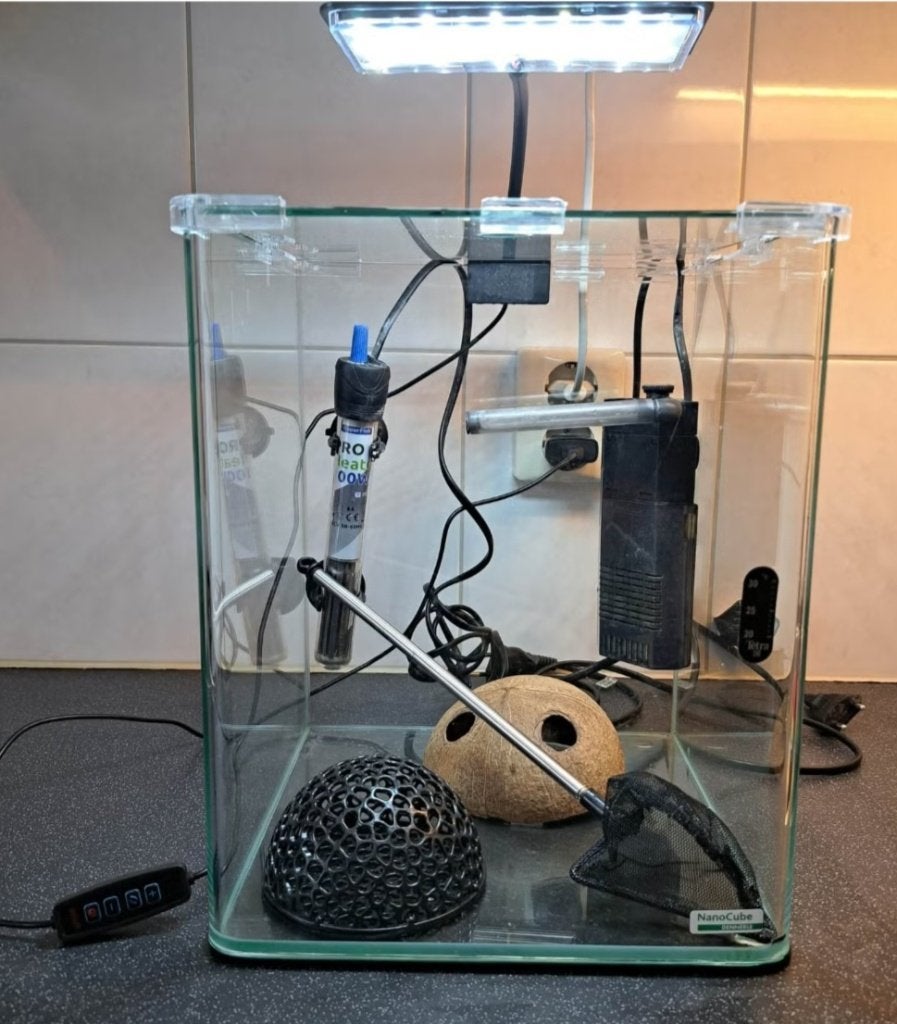 Aquarium Dennerle nano, Ophalen, Verwarming, Dennerle, Zo goed als nieuw