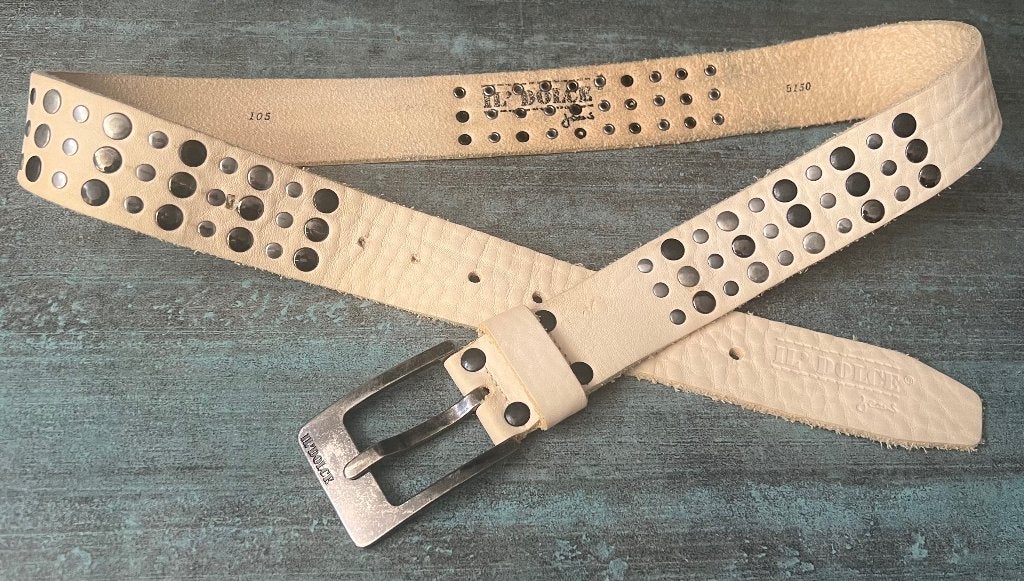 Il’Dolce. Leren riem/ceintuur. 105 cm. Unisex., Kleding | Heren, 95 tot 105 cm, Overige kleuren, Nieuw, Il’Dolce
