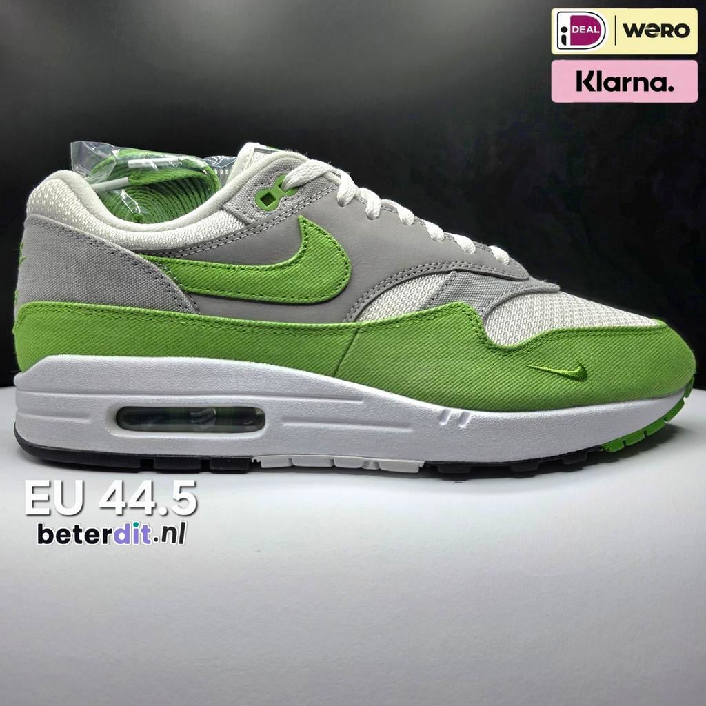 Nike Air Max 1 'Patta 20th Anniversary Chlorophyll'
Maat: 44, Nike air max, Ophalen of Verzenden, Nike, Nike