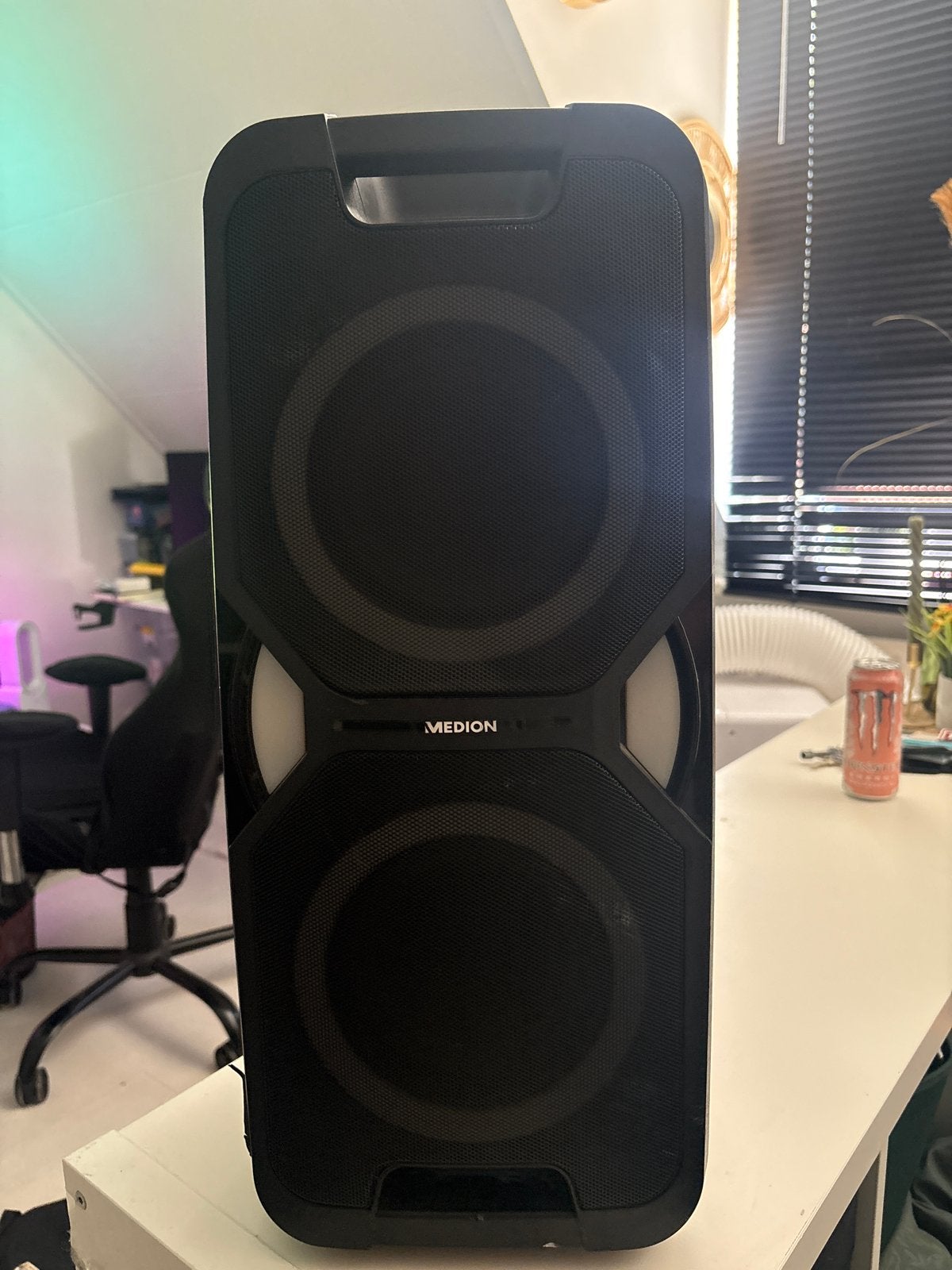 Medion Party Speaker met Lichteffecten en Bluetooth, Audio, Tv en Foto, Luidsprekers, Gebruikt, Verzenden, Party speaker, Bluetooth