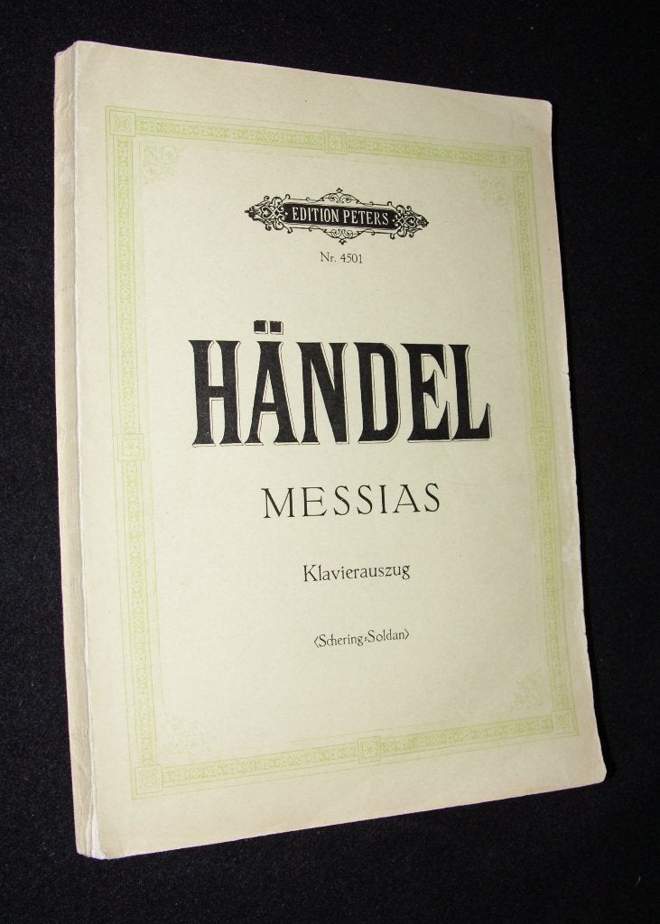 Handel - Messias - Klavierauszug - Schering - Soldan (Editio, Muziek en Instrumenten, Piano, Gebruikt, Klassiek, Ophalen of Verzenden