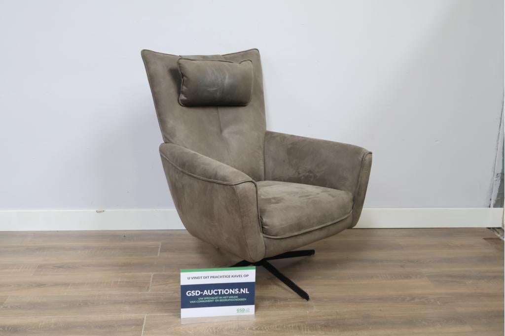 Moderne draaifauteuil in grijs, Ophalen of Verzenden, Niet ingevuld, Niet ingevuld, Niet ingevuld