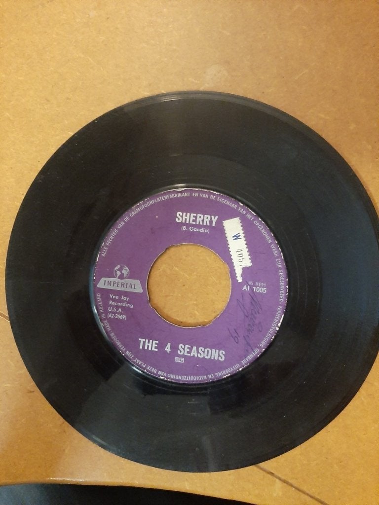 The Four Seasons - Sherry & I've Cried Before 1962, Ophalen, Gebruikt, Pop