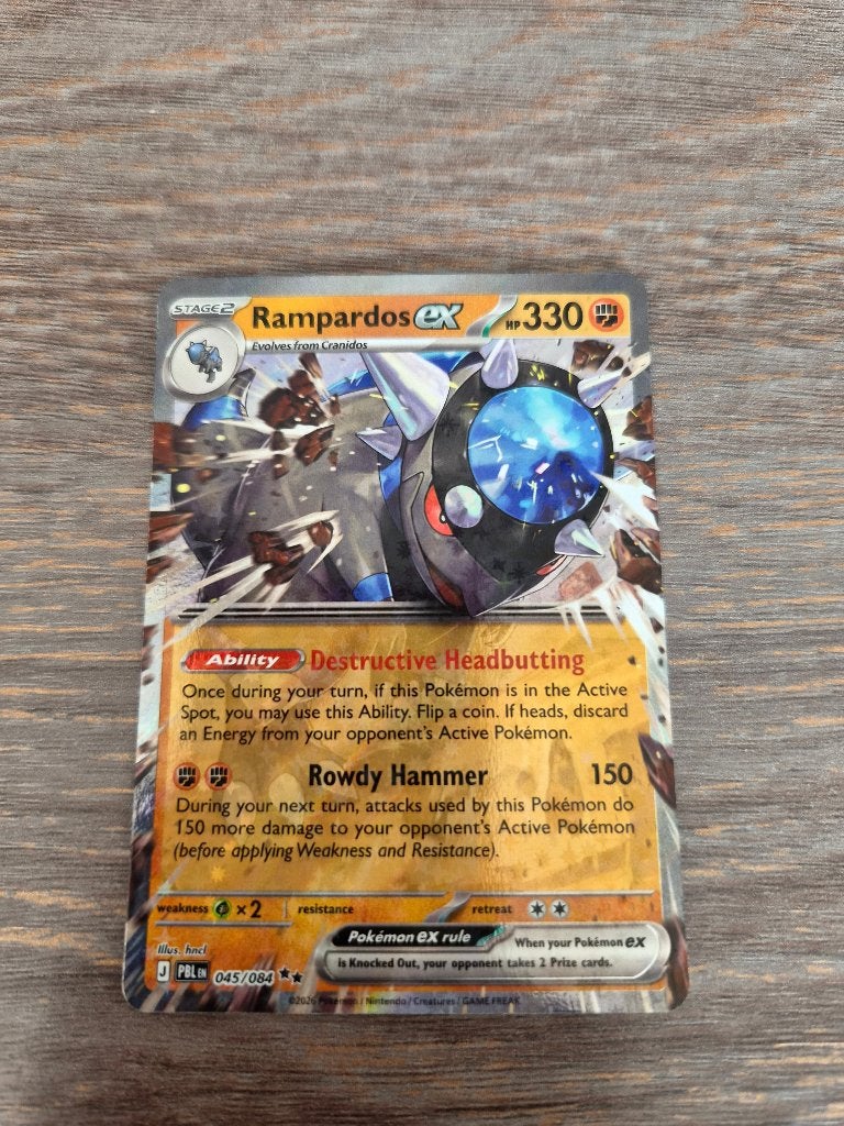 Rampardos ex 045/084  PBL, Ophalen of Verzenden, Zo goed als nieuw, Losse kaart, Foil
