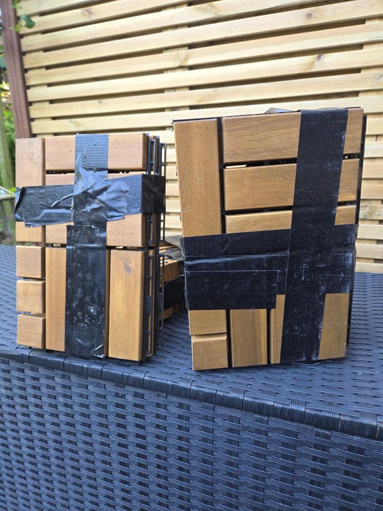 Ikea Vlonders/ Terras tegels, Tuin en Terras, Terrasdelen en Vlonders, Ophalen, Gebruikt, Hout