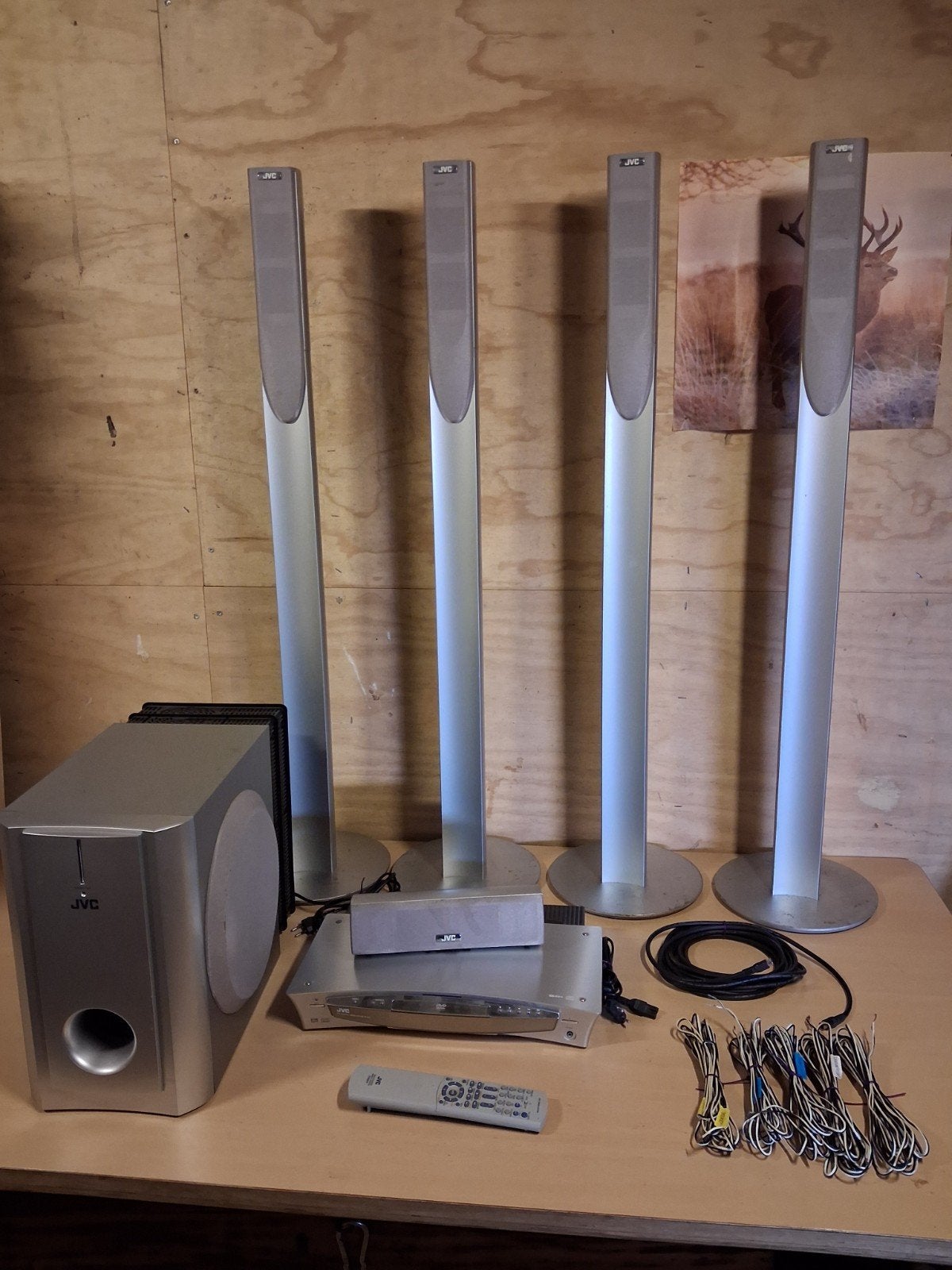 homecinnemaset Jvc, Gebruikt, JVC, Ophalen of Verzenden, Minder dan 40 watt