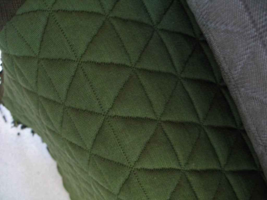 Kvadrat Febrik Triangle 972; groen; 12x restant meubelstof, Wol, Ophalen of Verzenden, 30 tot 120 cm, Groen