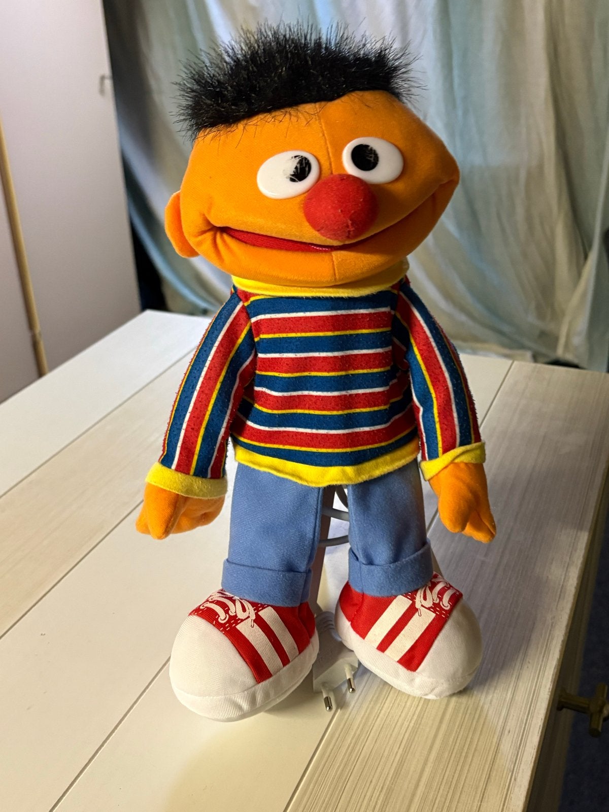 Sesamstraat handpoppen: Bert, Cookie Monster, Elmo, Eend, Kinderen en Baby's, Oranje, Gebruikt, Overige merken, Overige karakters