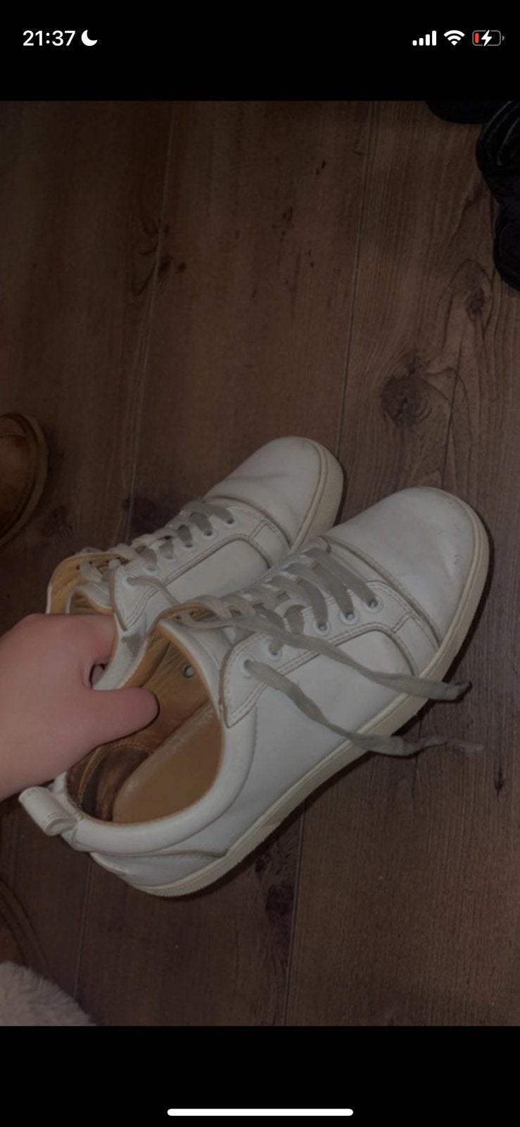 Christian louboutin wit maat 38, Kleding | Dames, Schoenen, Ophalen of Verzenden, Zo goed als nieuw, Wit, Sneakers of Gympen
