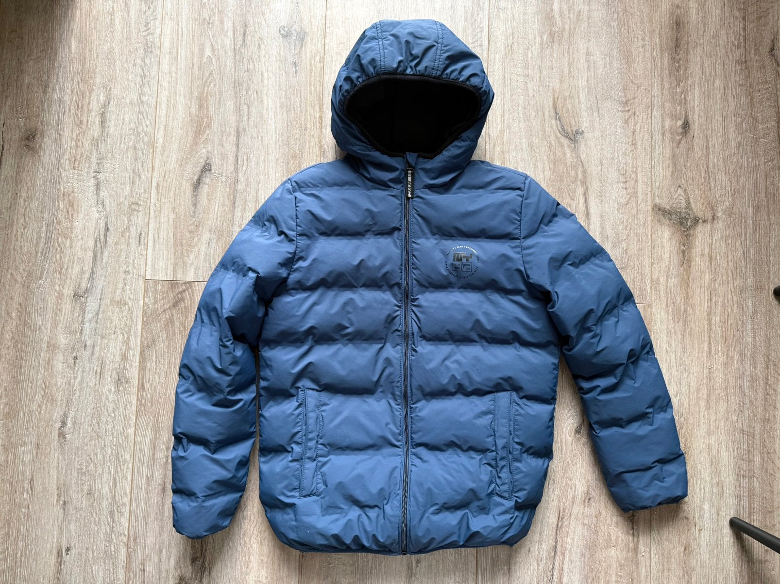 Mooie winterjas jongen blauw 158, Ophalen of Verzenden, Zo goed als nieuw, Jongen, Jas