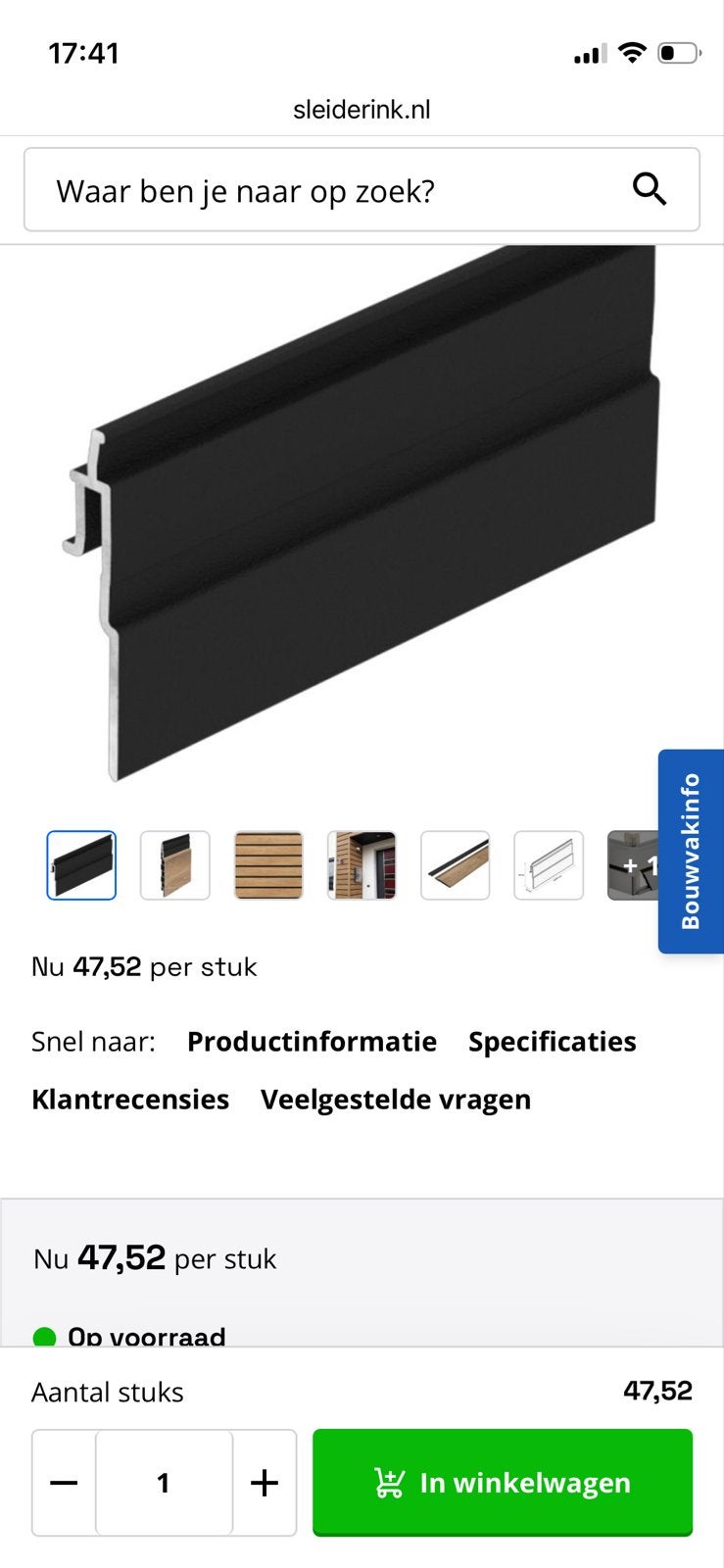 Keralit Shadowline Profiel - Open Gevel Effect, Ophalen, Minder dan 25 mm, Overige typen, Nieuw