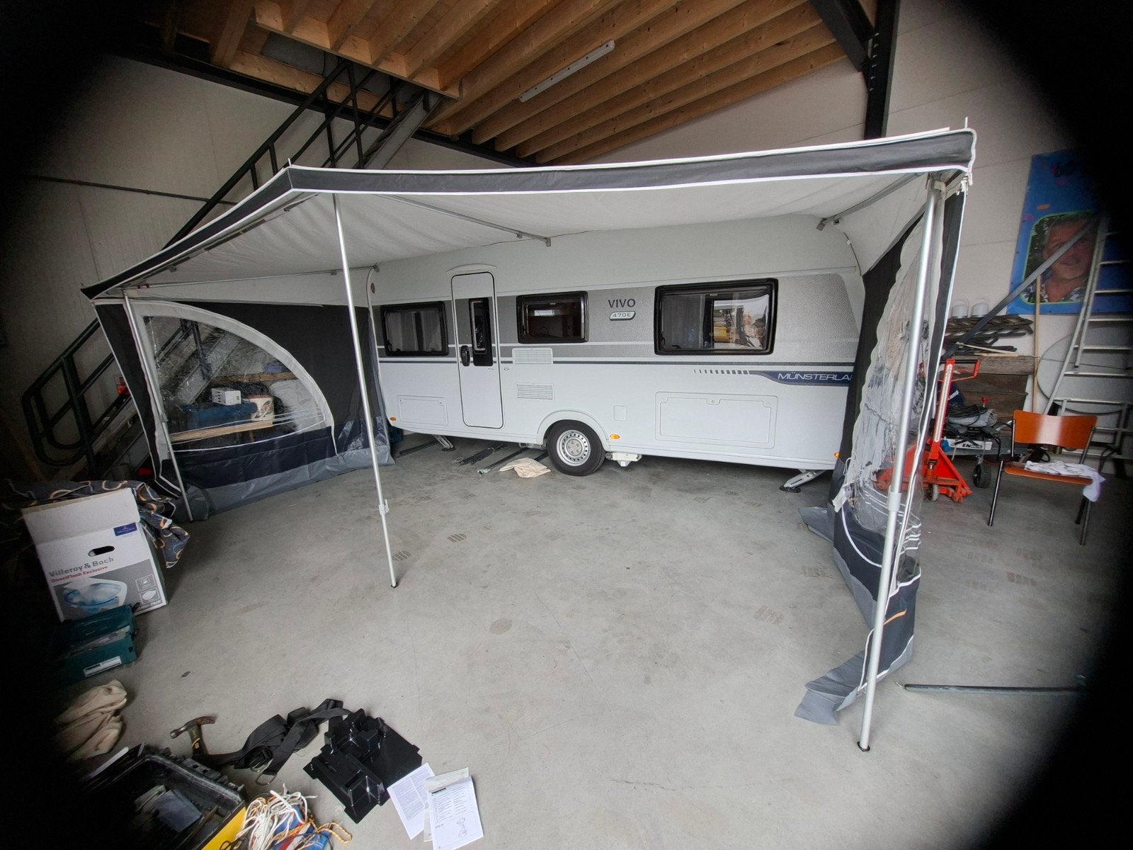 Dorema voortent voor caravan - Zo goed als nieuw, Ophalen, Zo goed als nieuw, Polyester, Dorema