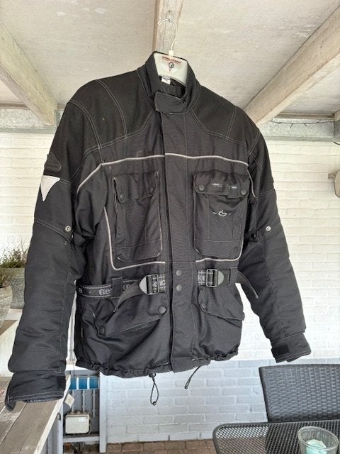 Motorjas maat XL Hein Gericke kleur zwart., Motoren, Kleding | Motorkleding, Ophalen, Hein Gericke, Jas | textiel, Kinderen