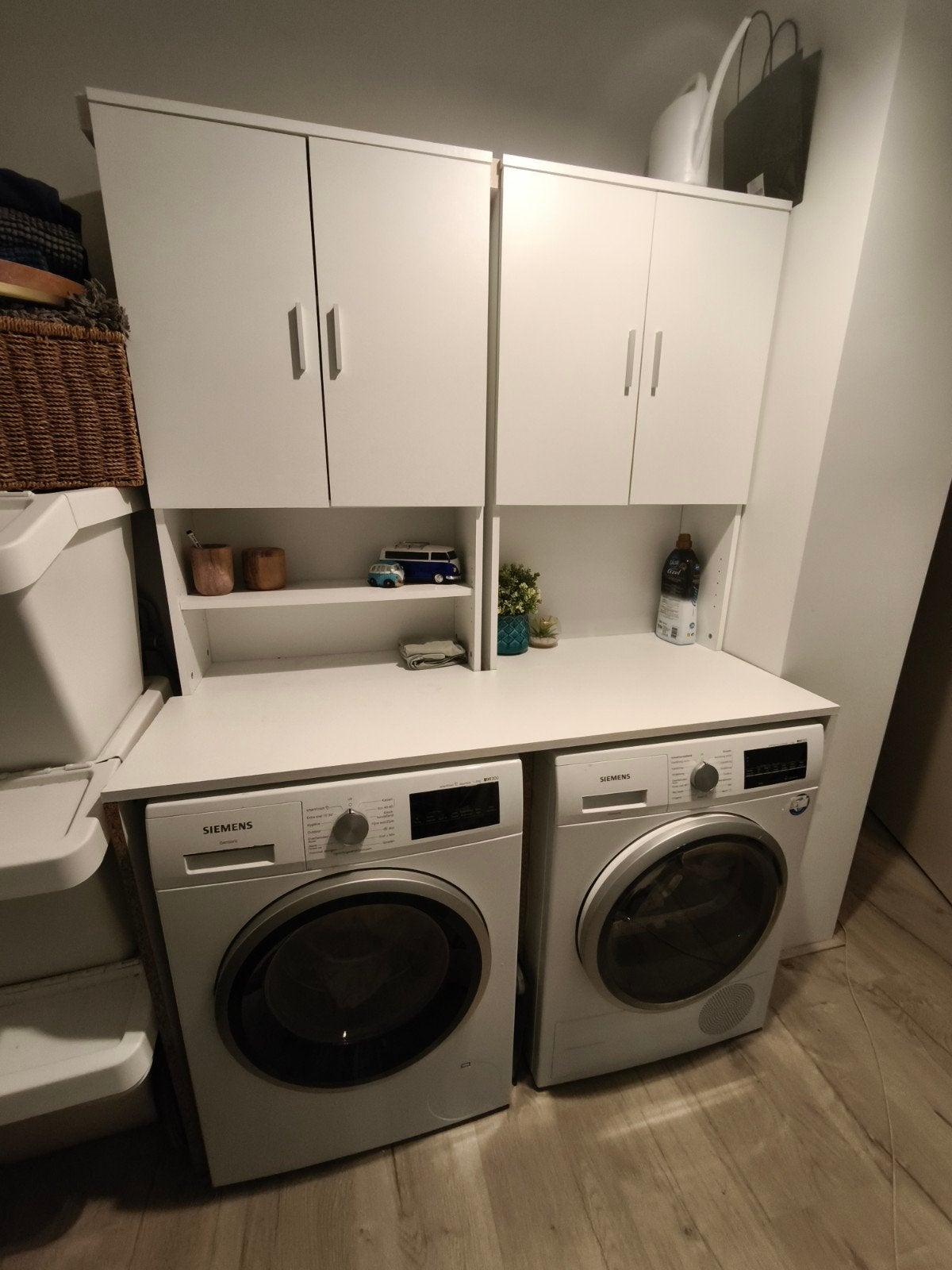 Wasmachine en droger kast met opbergruimte, Ophalen, Gebruikt