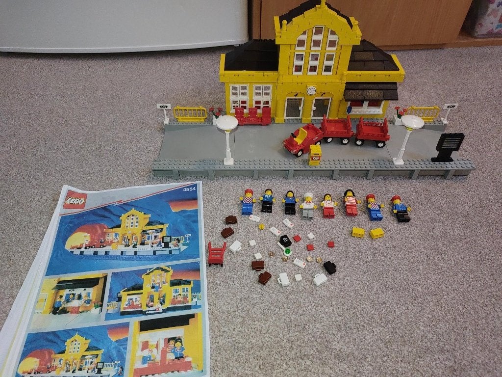lego  4554 trein station., Kinderen en Baby's, Speelgoed | Duplo en Lego, Ophalen, Gebruikt, Lego, Compleet