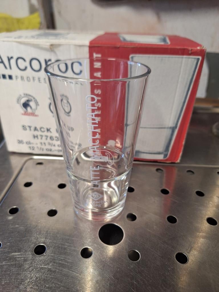 Arcoroc Stack Up Latte Macchiato Glazen - 6 stuks, Nieuw, Ophalen of Verzenden, Overige merken, Glas